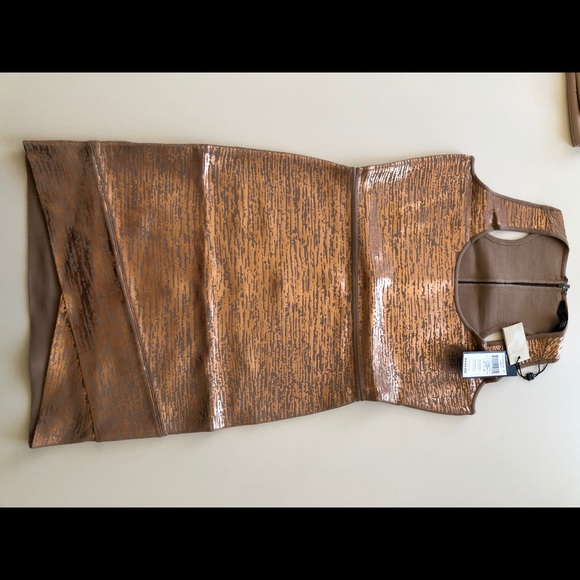 BCBG Max Azria Gisela dress rose gold - Picture 6 of 7